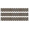 Core Decor Black and Wood Chevron EZ Border, 48 Feet Per Pack, 3 Packs